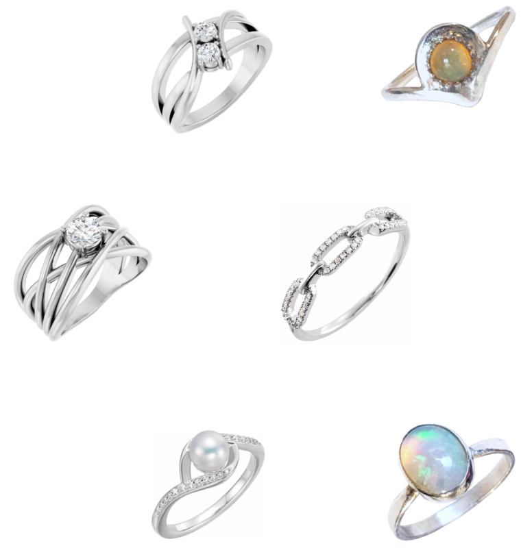 pearl gold ring