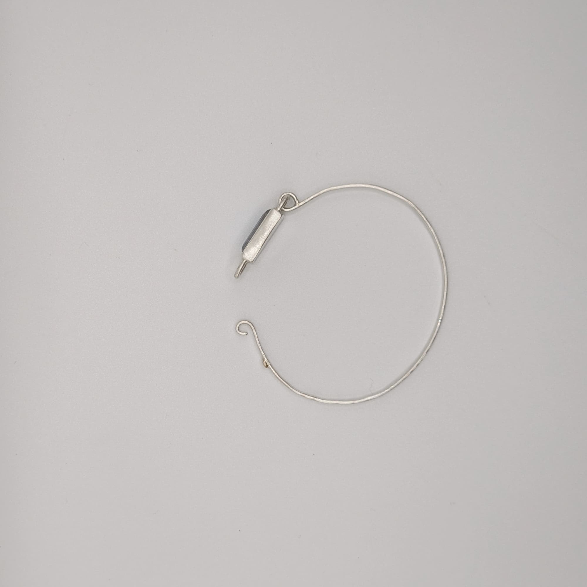 Handmade Moonstone + Diamond bracelet in 14k gold or silver