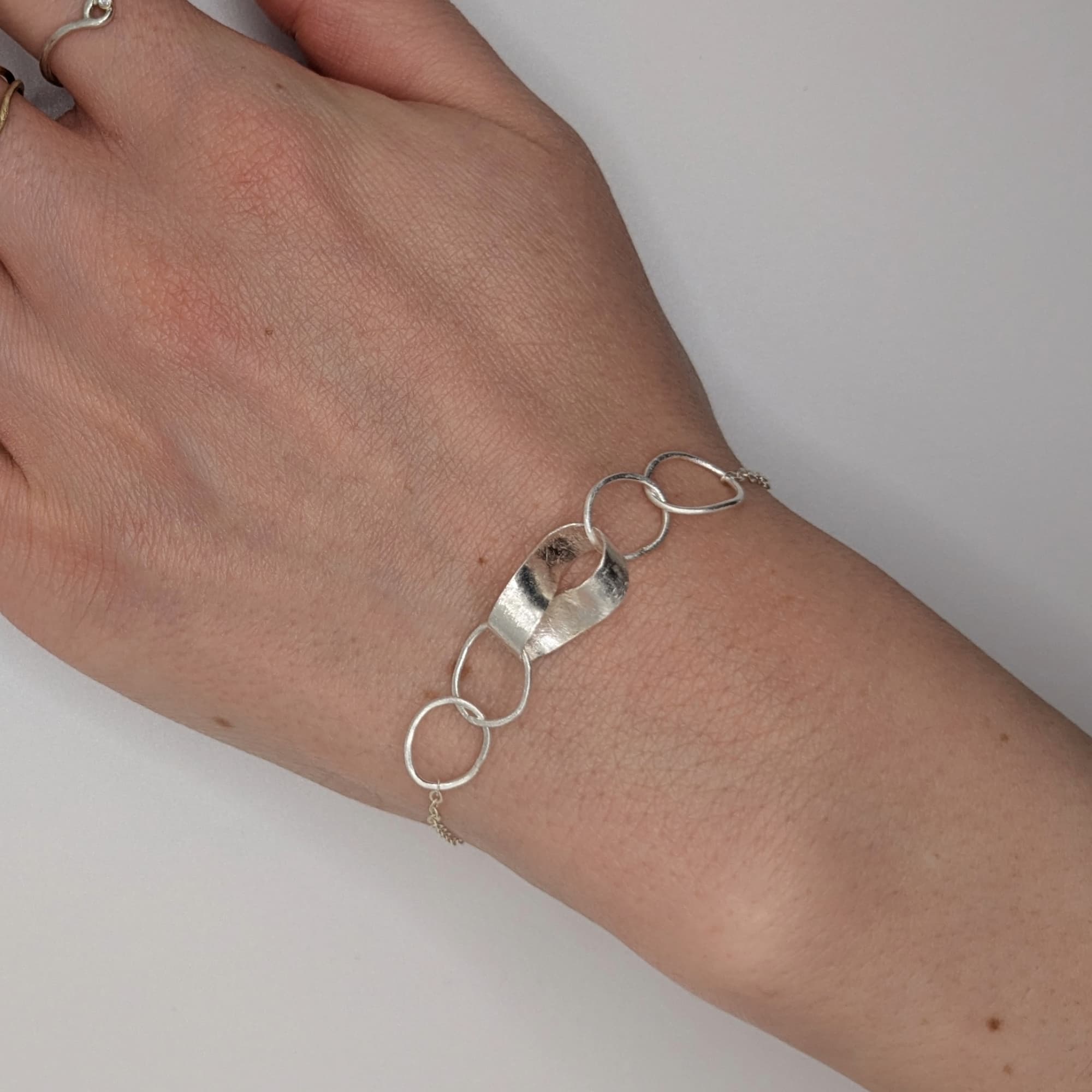 Handmade unique bracelet in 14k gold or silver