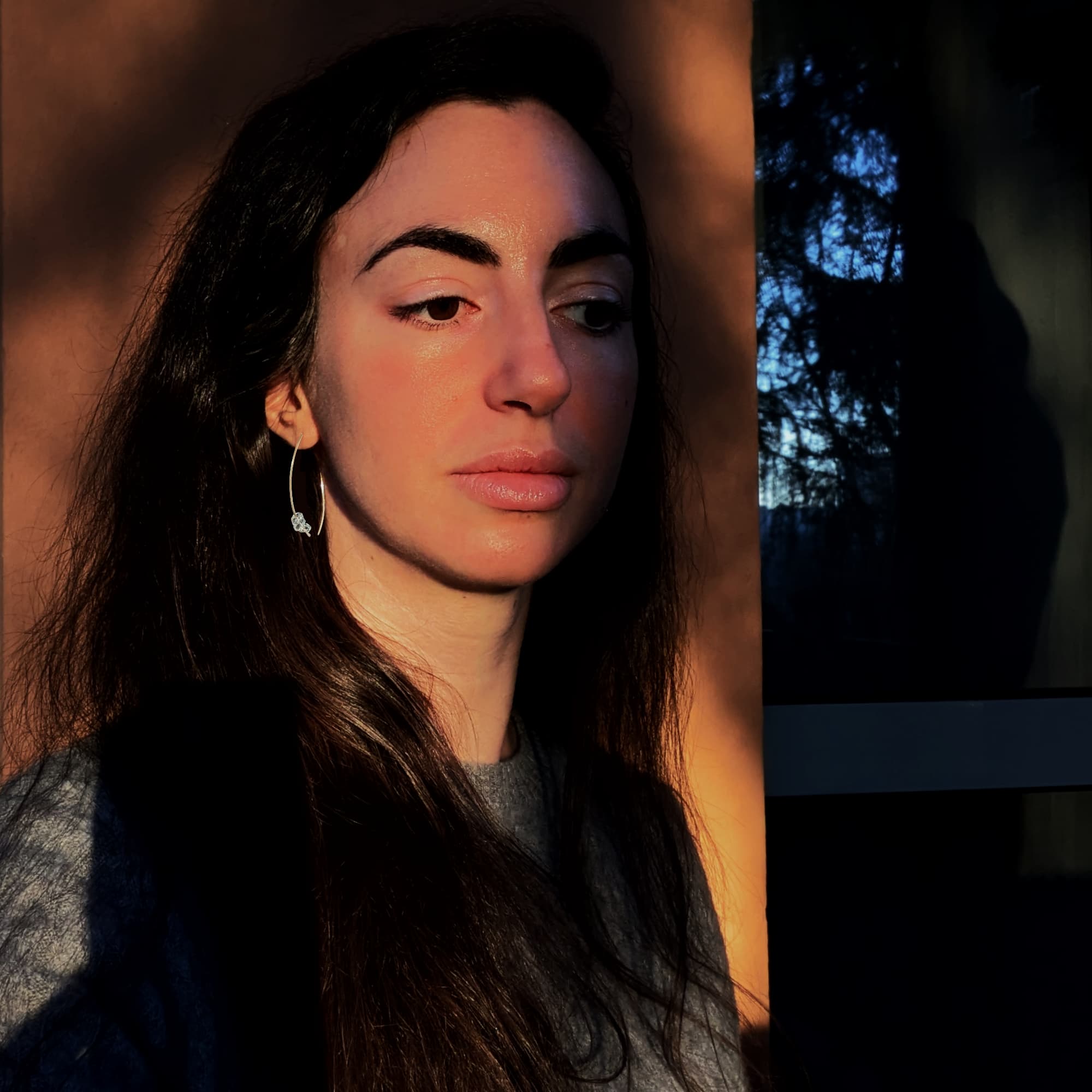 Herkimer Diamond Earrings Gold 14k 18k Handmade