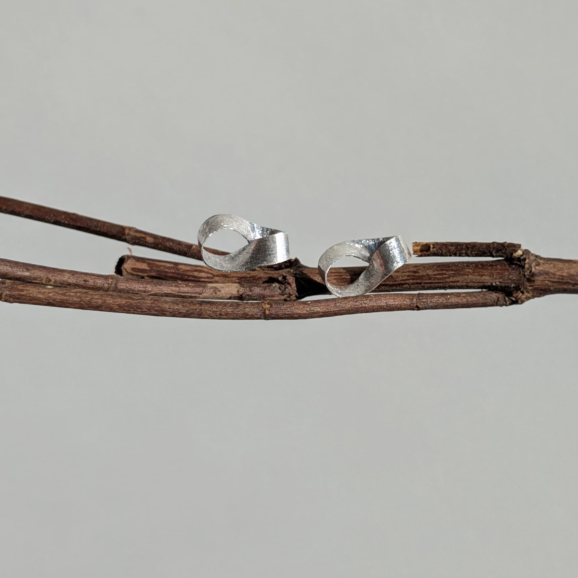 Handmade Unique Post Earrings in Gold or Silver