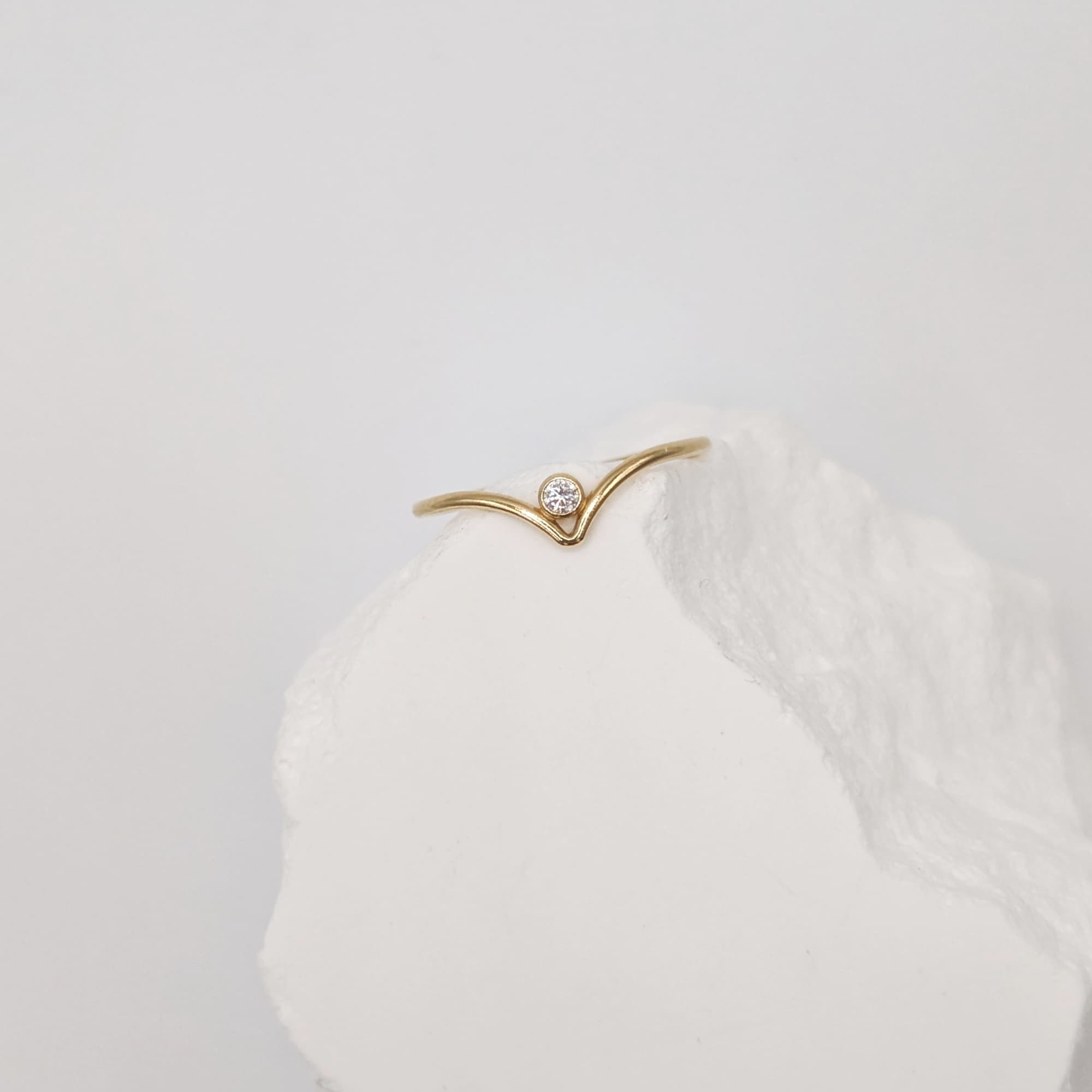 Gold 14k 18k Diamond Ring Handmade