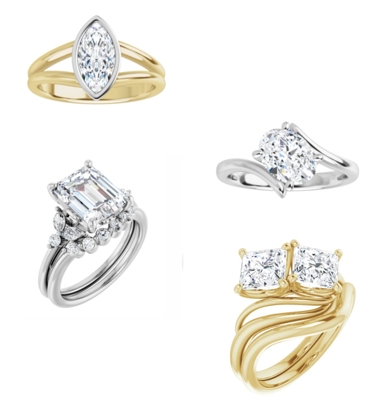 emerald cut diamond ring